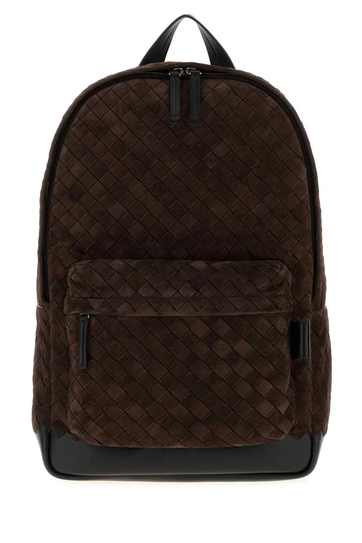 Bottega Veneta Men Brown Suede Backpack - 1