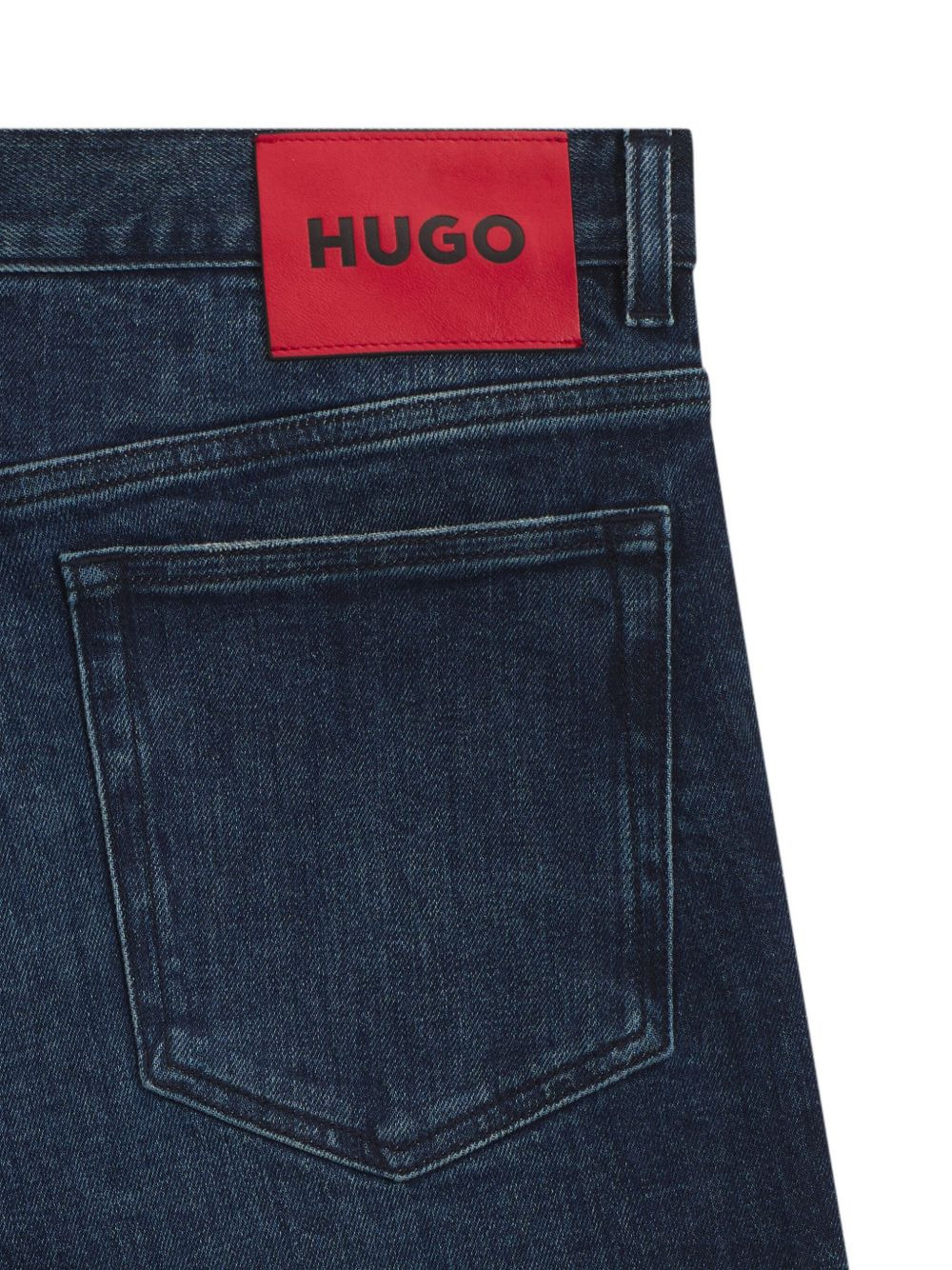 whiskering-effect jeans - 6