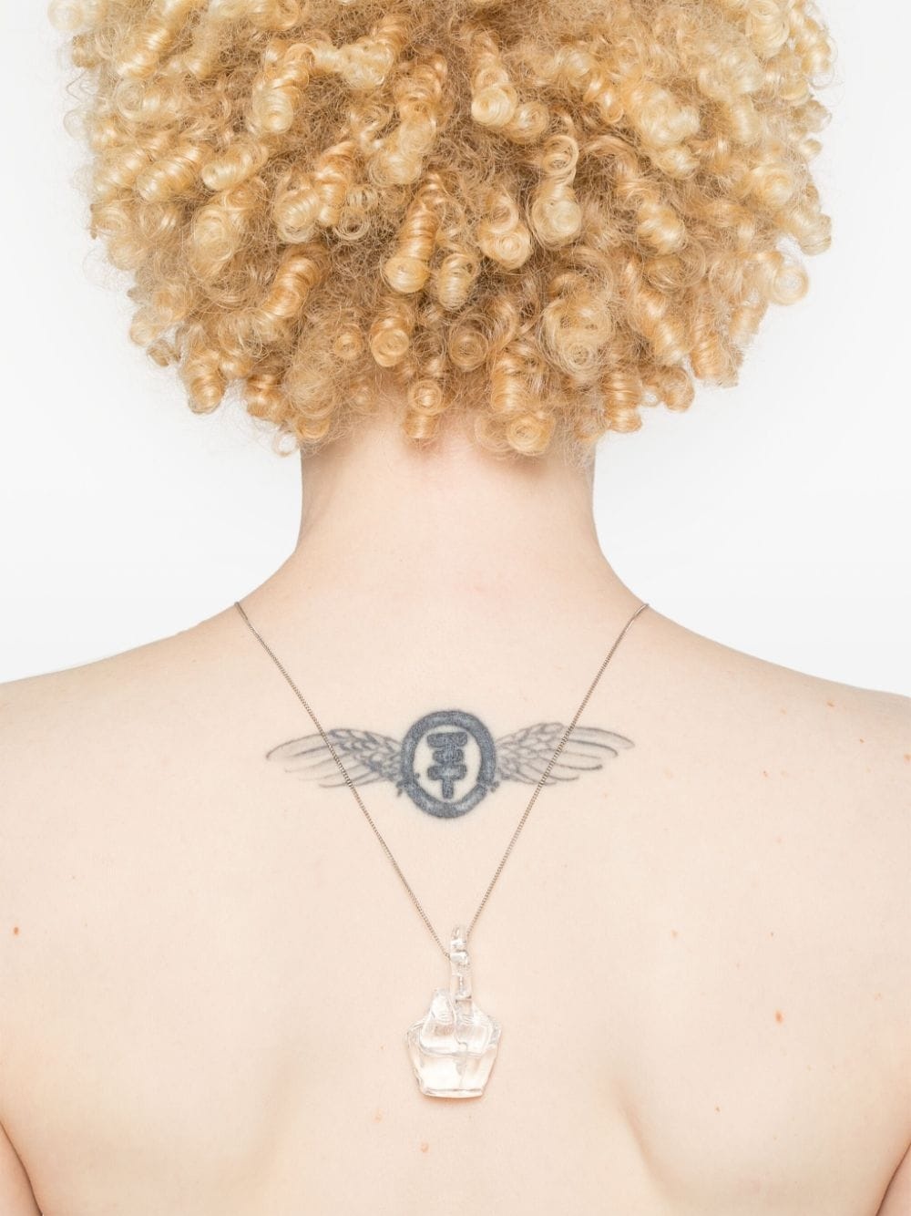 finger motif-pendant necklace - 2