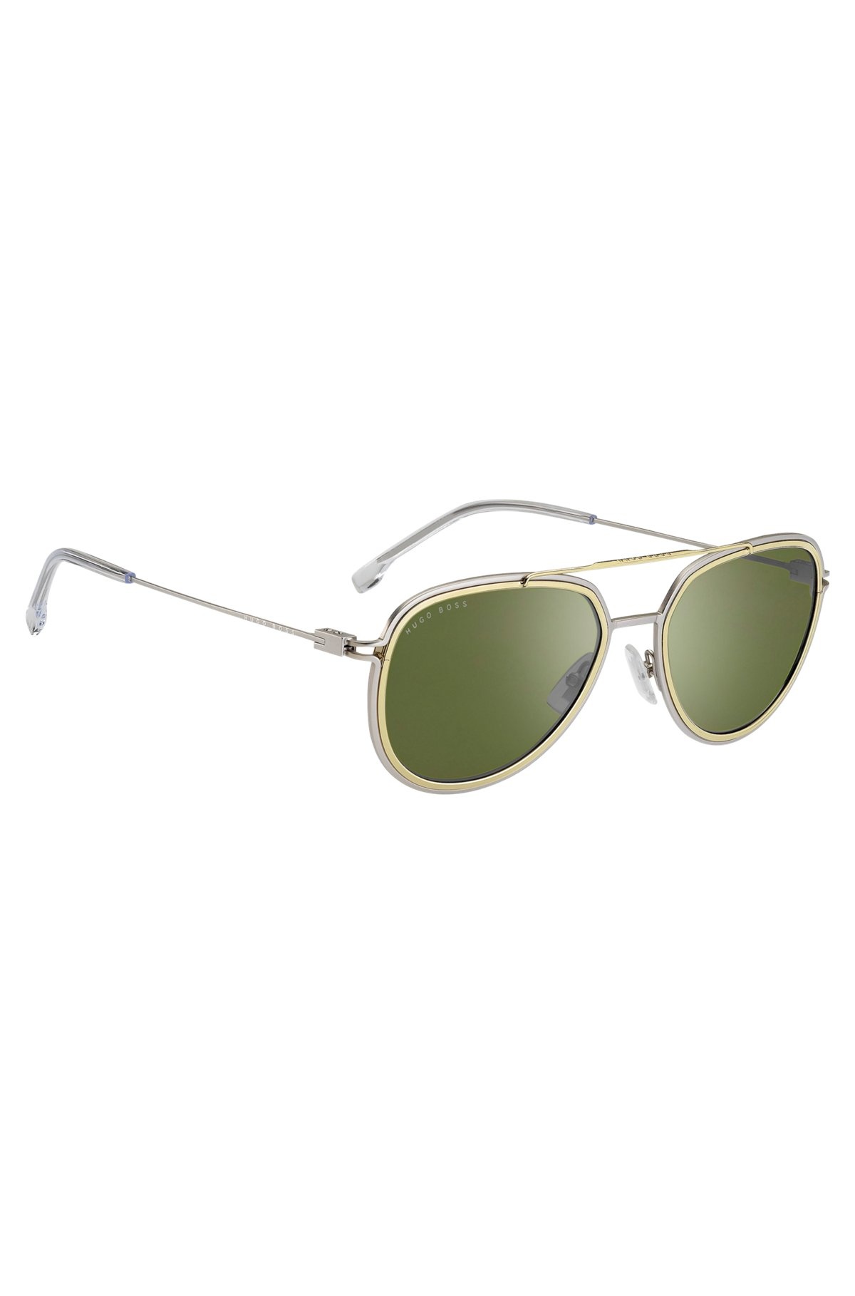 DOUBLE-RIM SUNGLASSES IN GOLD AND SILVER EFFECTS - 4