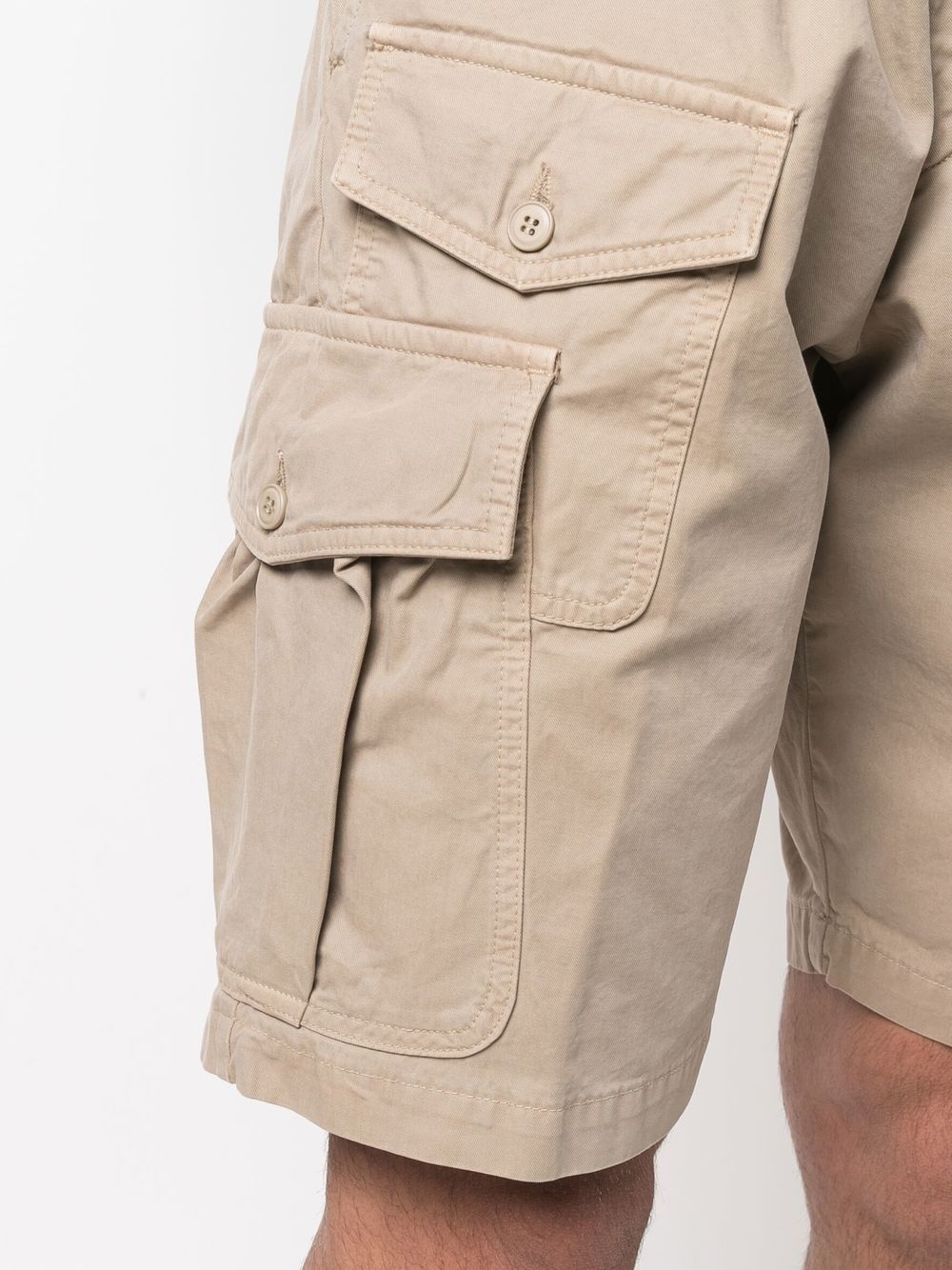 straight-leg cargo shorts - 5