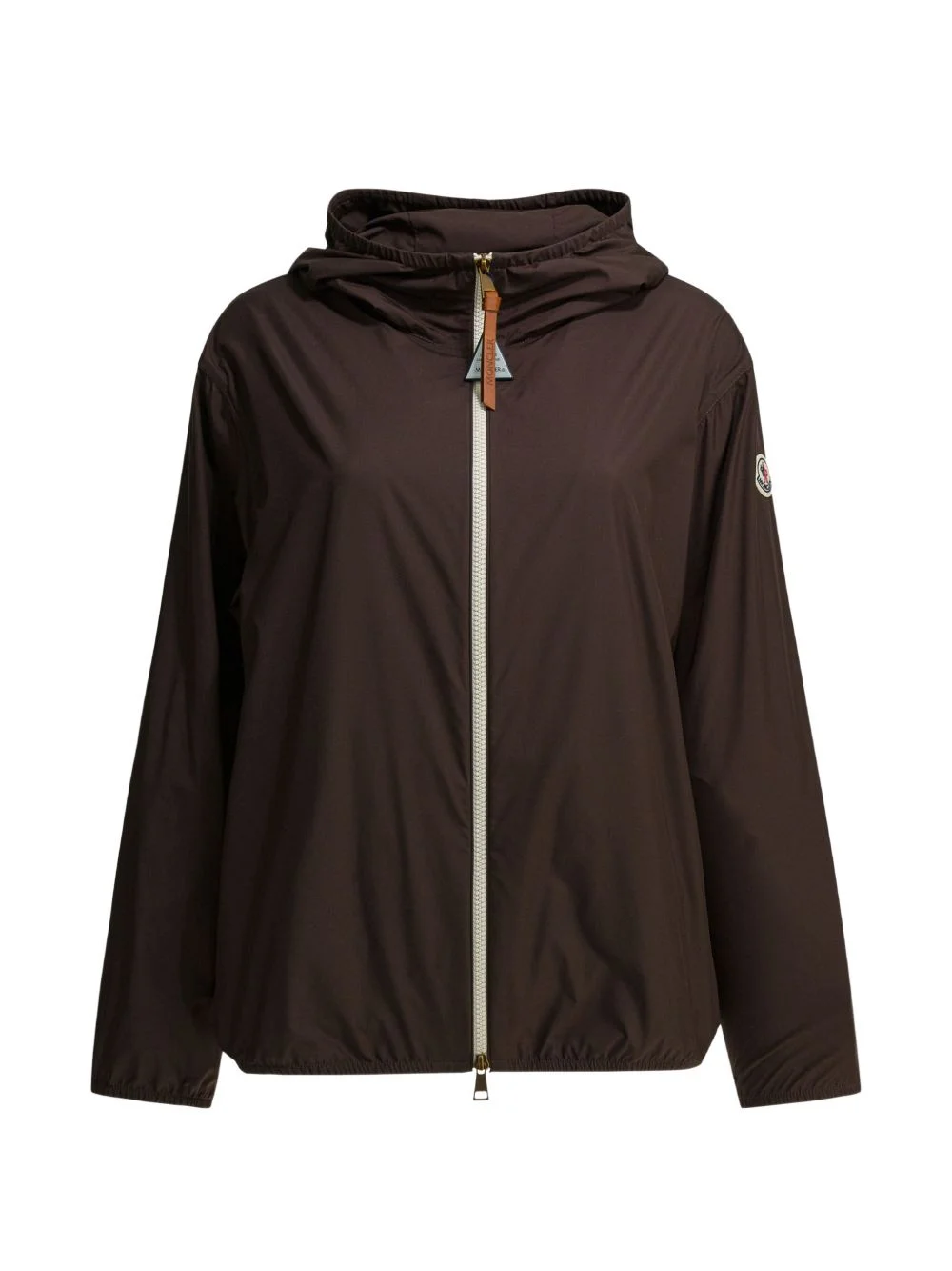 logo-patch hooded jacket - 1