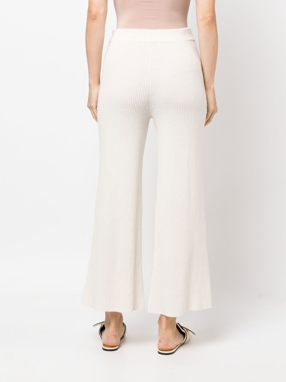 straight-leg merino-cashmere trousers - 4