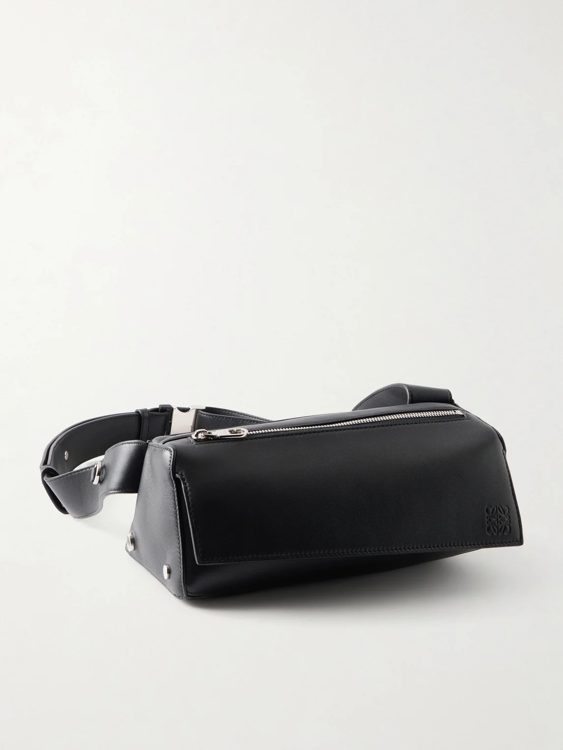 Puzzle Featherlight Sling Leather Belt Bag - 1