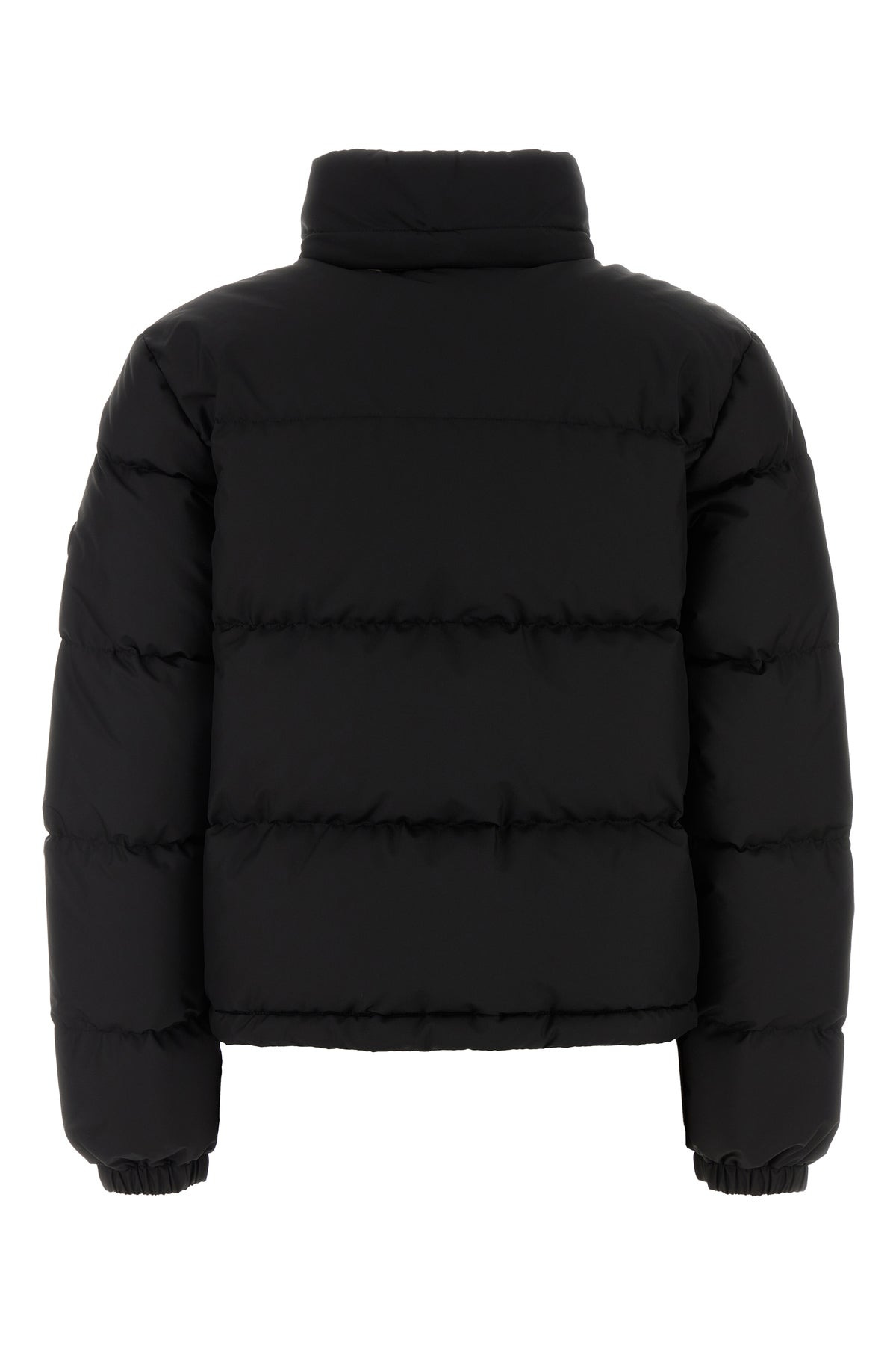 Black polyester down jacket - 2