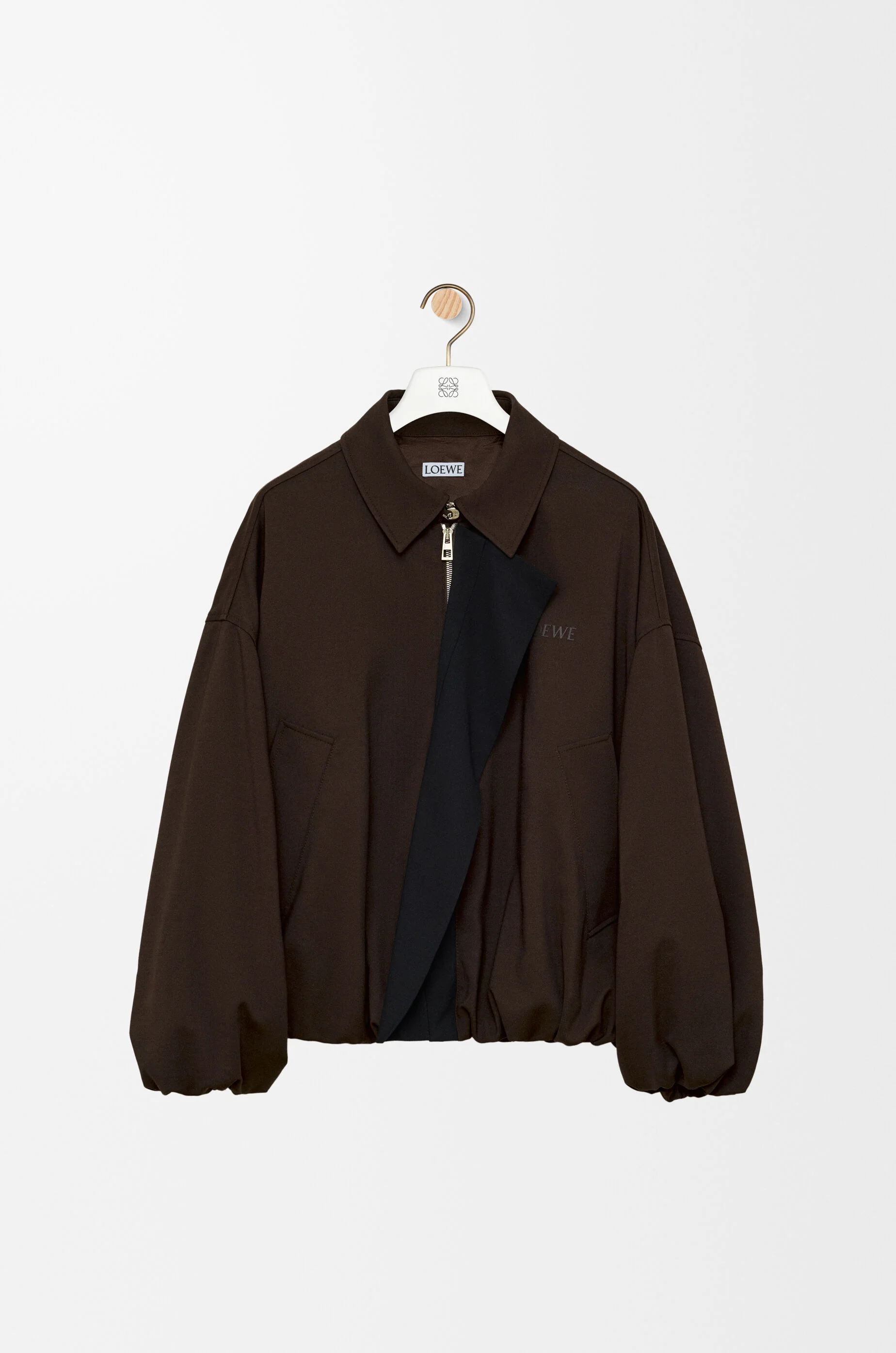 Jacket in viscose and wool blend - 1