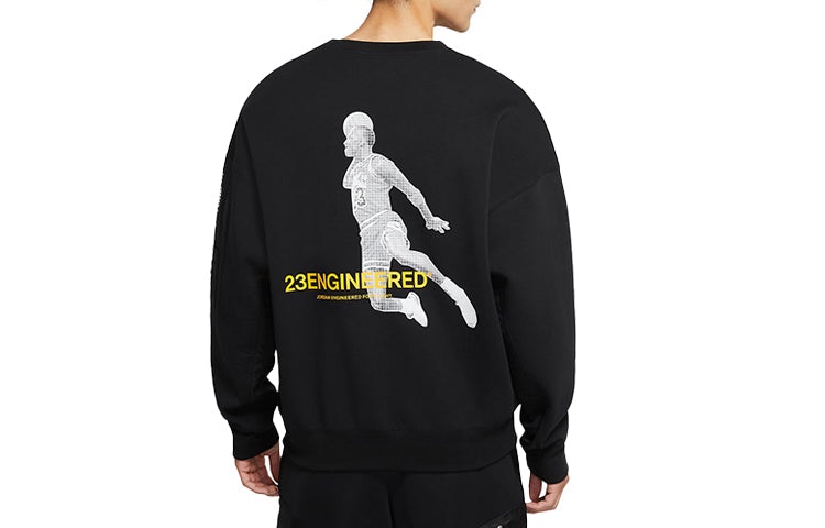 Air Jordan Casual Knitted Crew Neck Basketball Jumper Sweater For Men Black DD3899-010 - 2