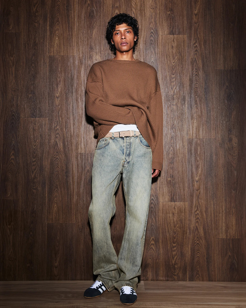 entire studios OVERSIZE KNIT CREWNECK TOBACCO outlook