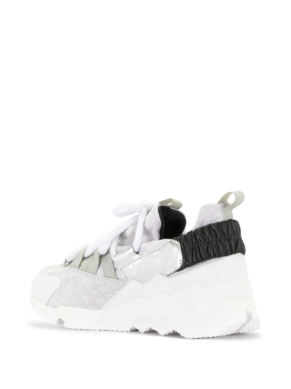 contrast panel platform sneakers - 3