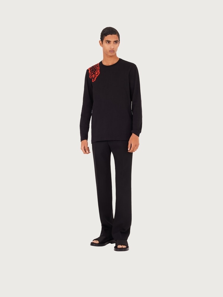LONG SLEEVED JAGUAR PRINT T-SHIRT - 5
