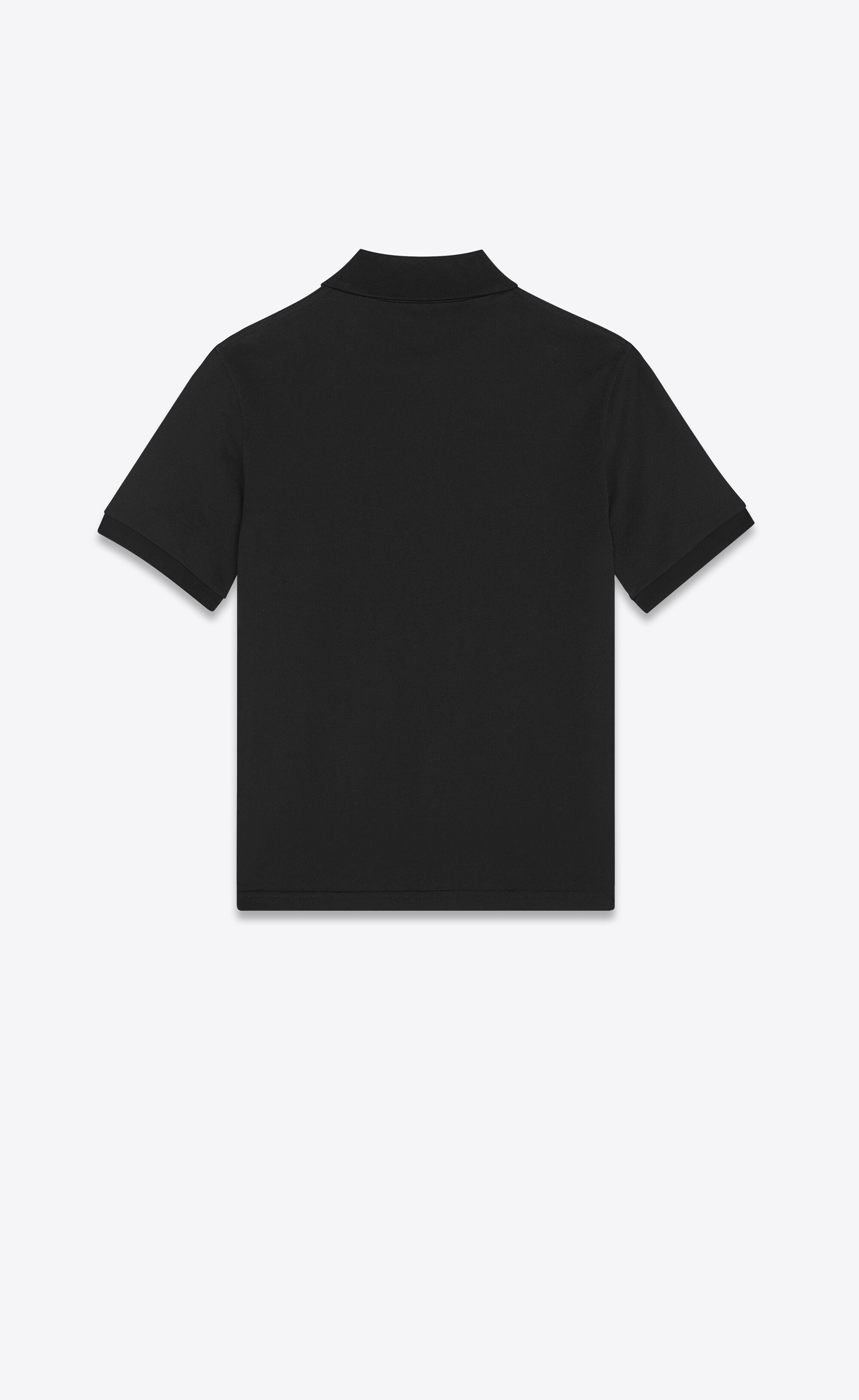 monogram polo shirt in cotton piqué - 2