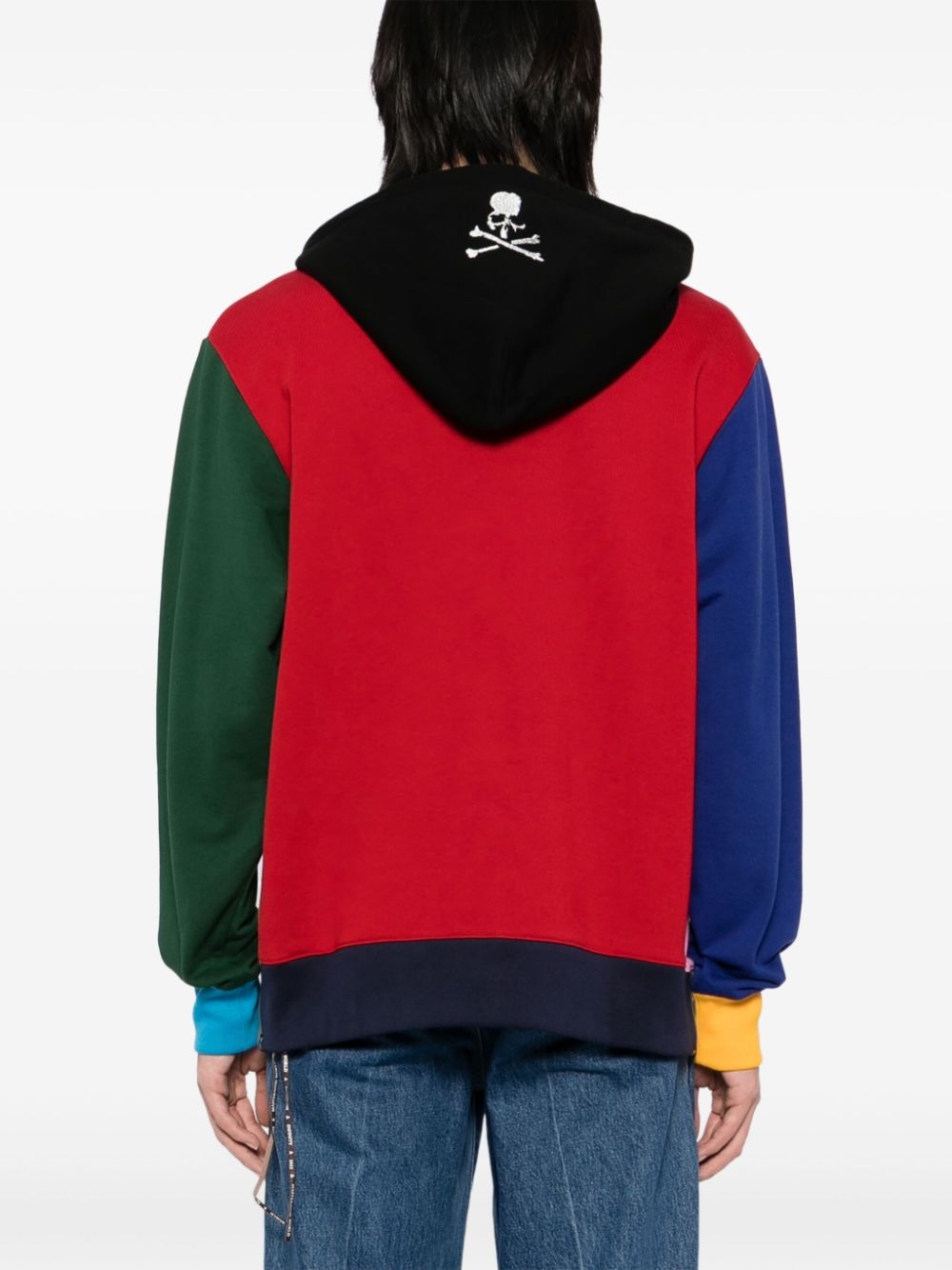 patchwork hoodie - 4