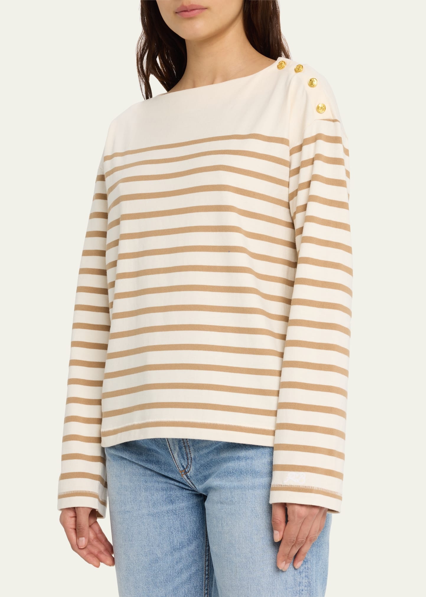 Bardot Striped Long Sleeve Top - 4