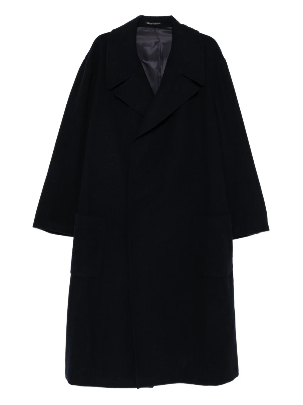 pocketed double-breasted coat - 1