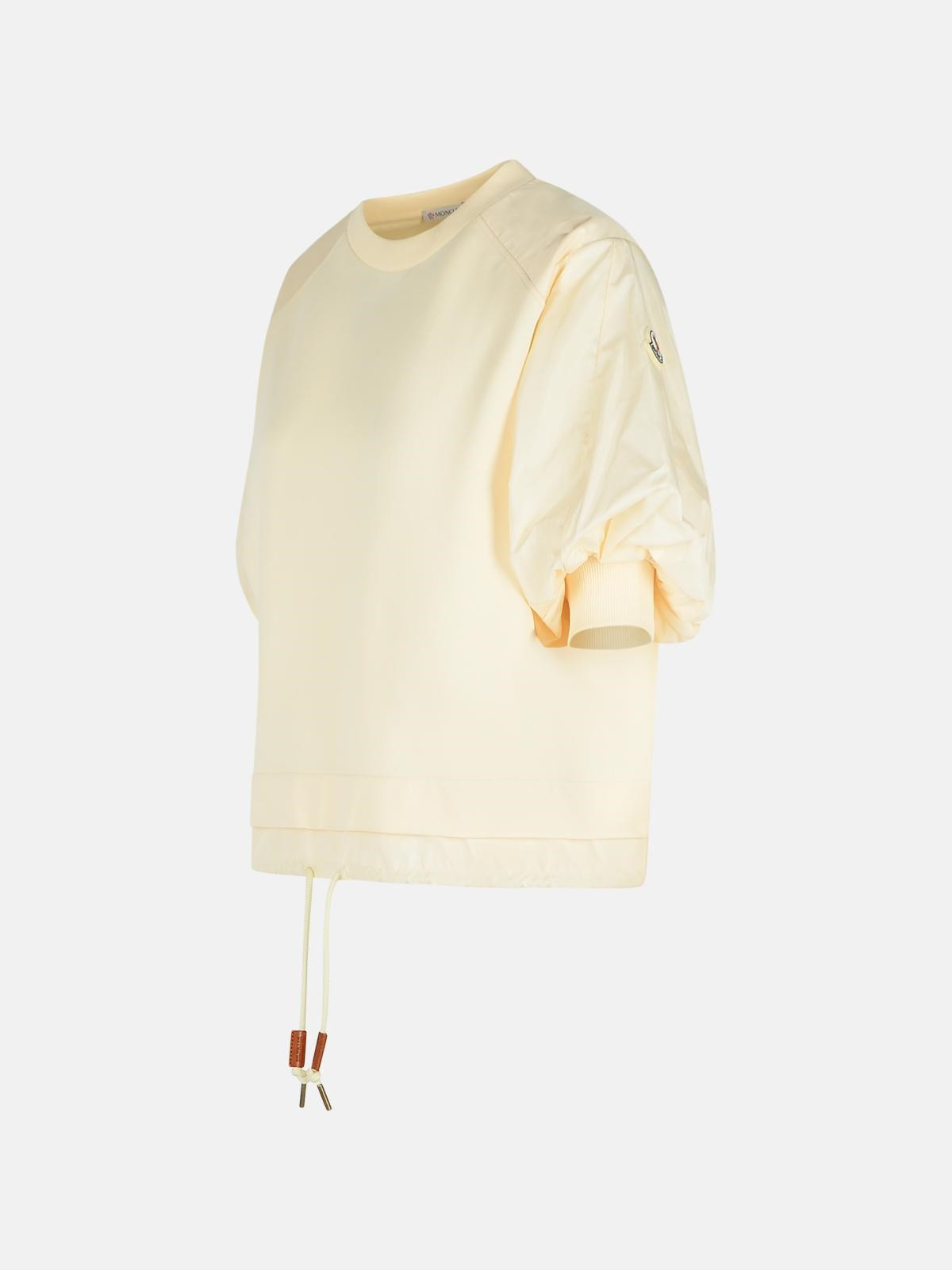'OVER' IVORY COTTON T-SHIRT - 2