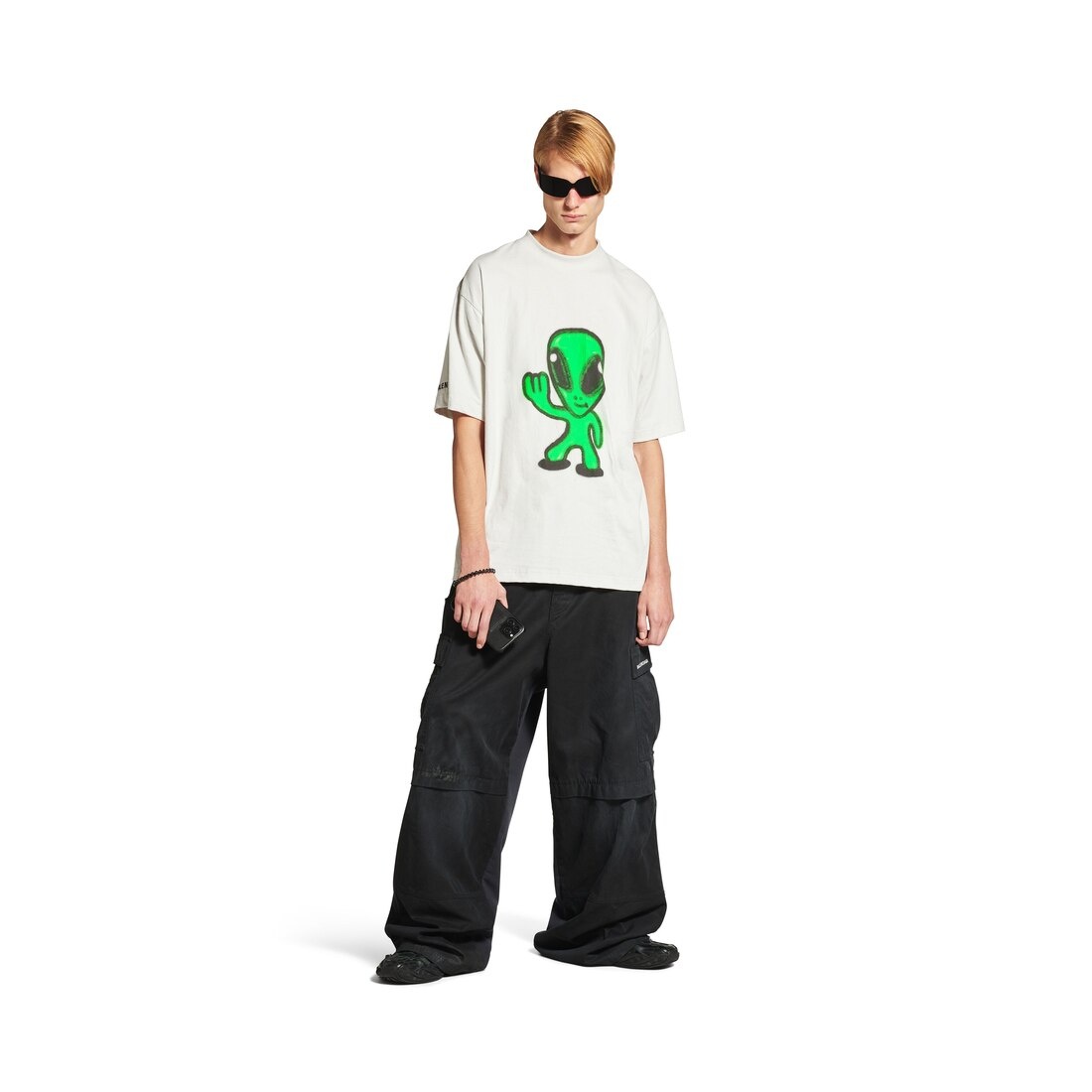 High There + Dripley T-shirt Medium Fit in Dirty White - 2