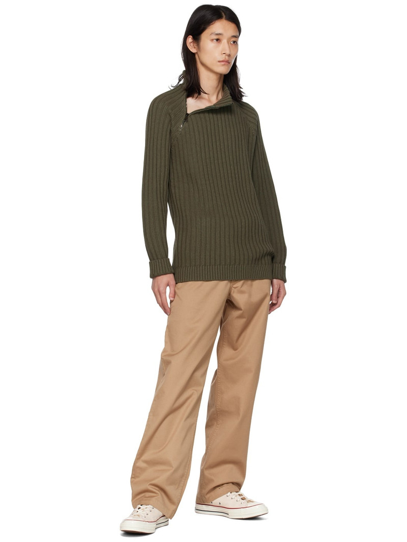 Wood Wood Khaki Manu Sweater outlook