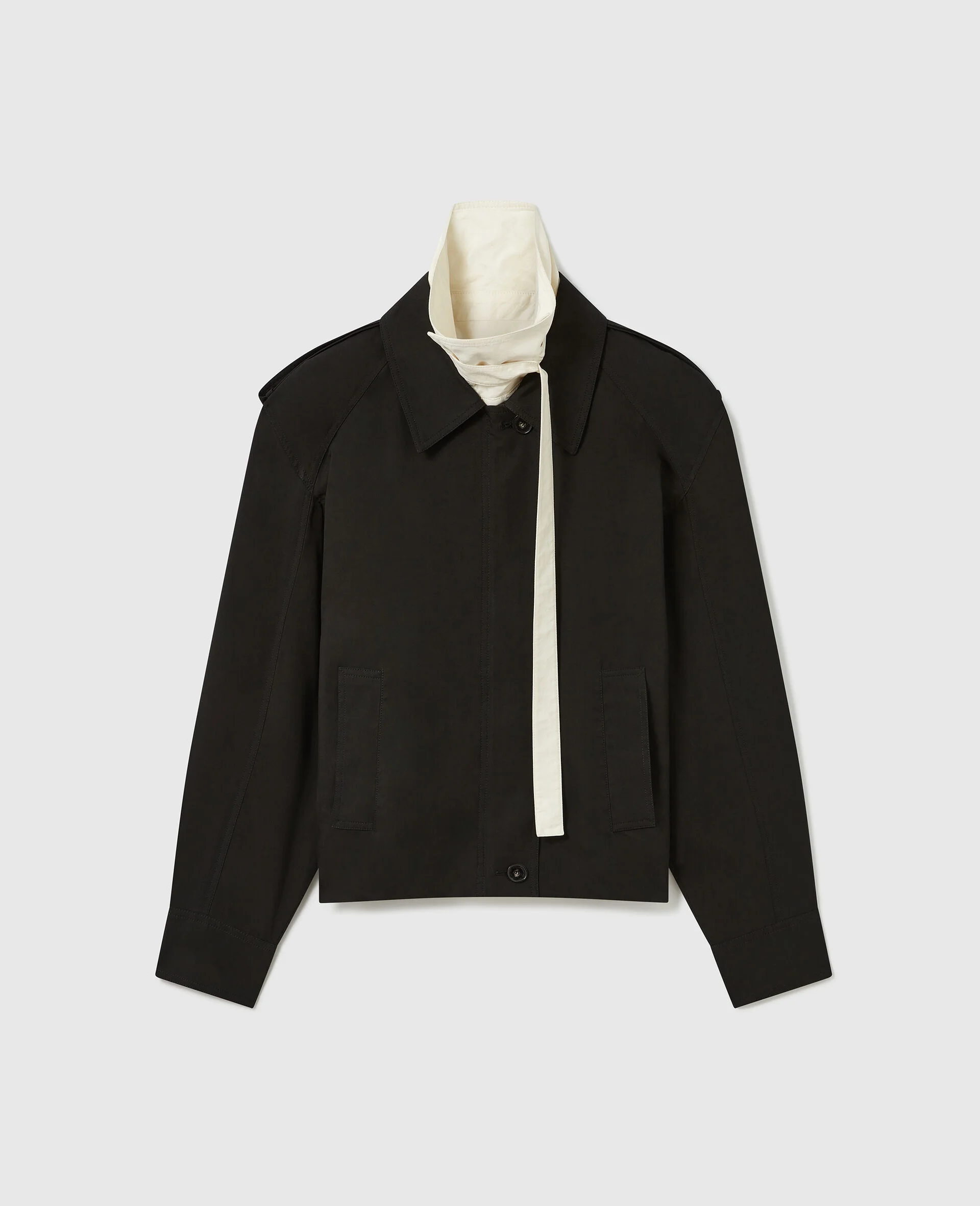 Washed Cotton Double-Layer Jacket - 1