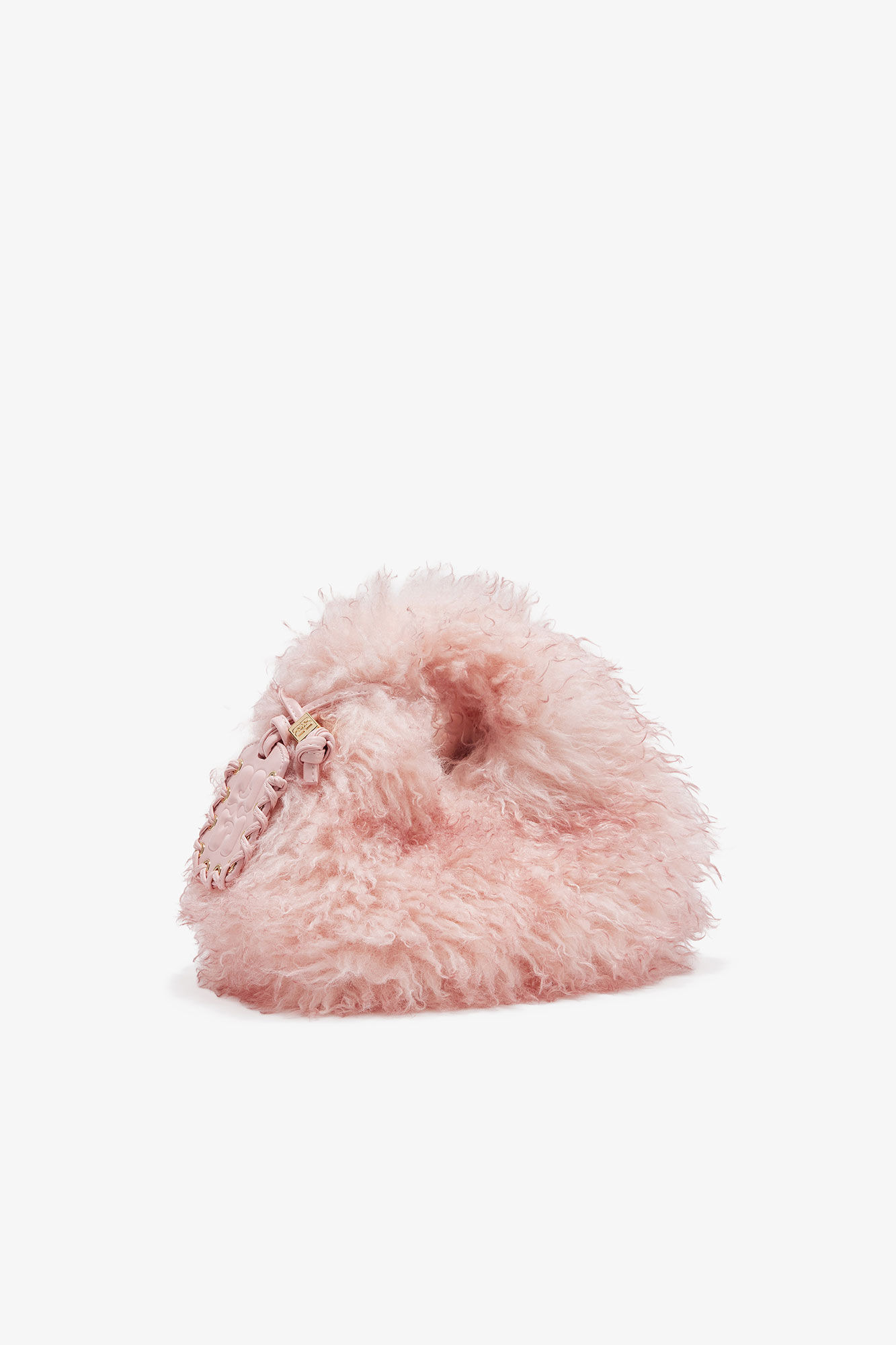 PINK FUR MINI HOBO BAG - 2