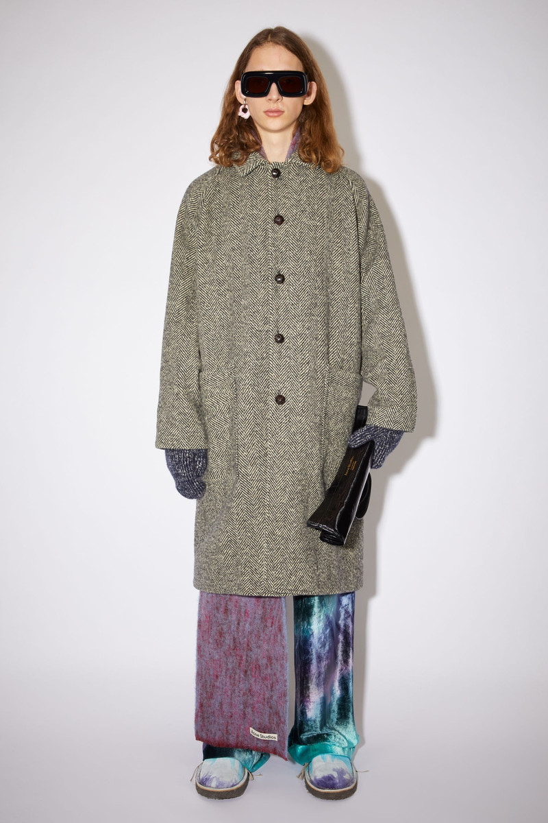 Acne Studios Herringbone coat - Black/Ecru outlook