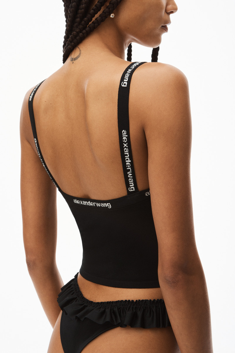 JACQUARD LOGO TANK IN STRETCH KNIT 5