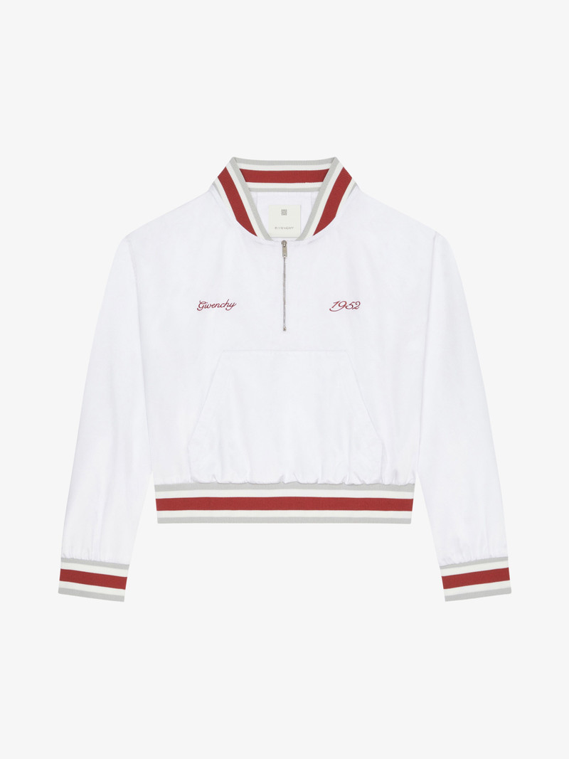 GIVENCHY SHINY PULL-OVER BOMBER JACKET 1