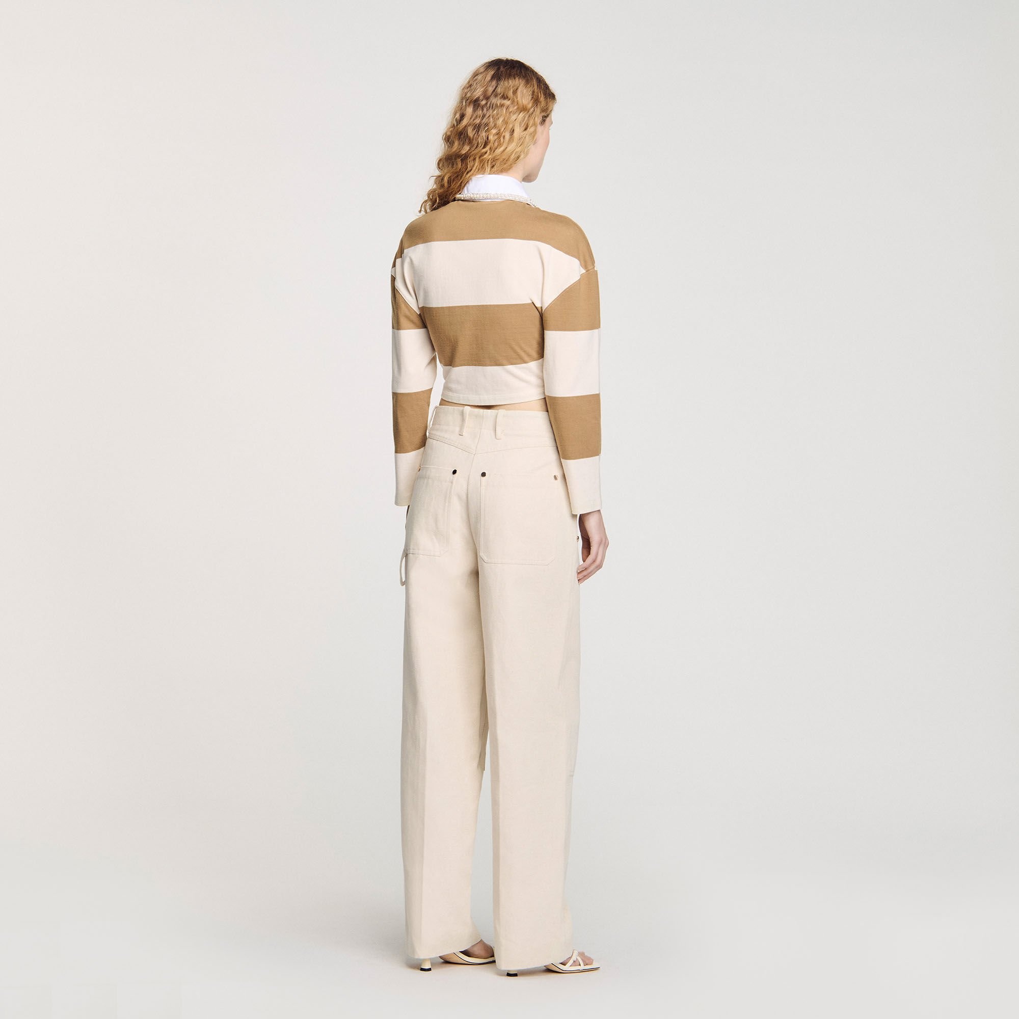 STRIPED POLO-NECK T-SHIRT - 5