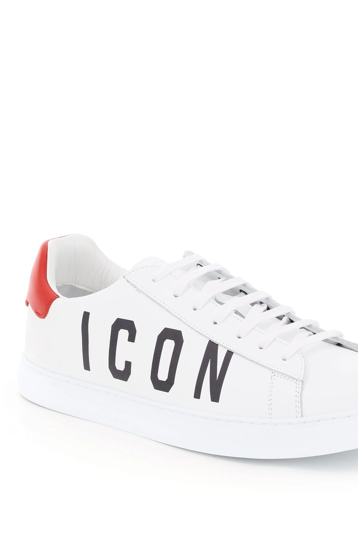 NEW TENNIS LEATHER SNEAKERS ICON LOGO - 4