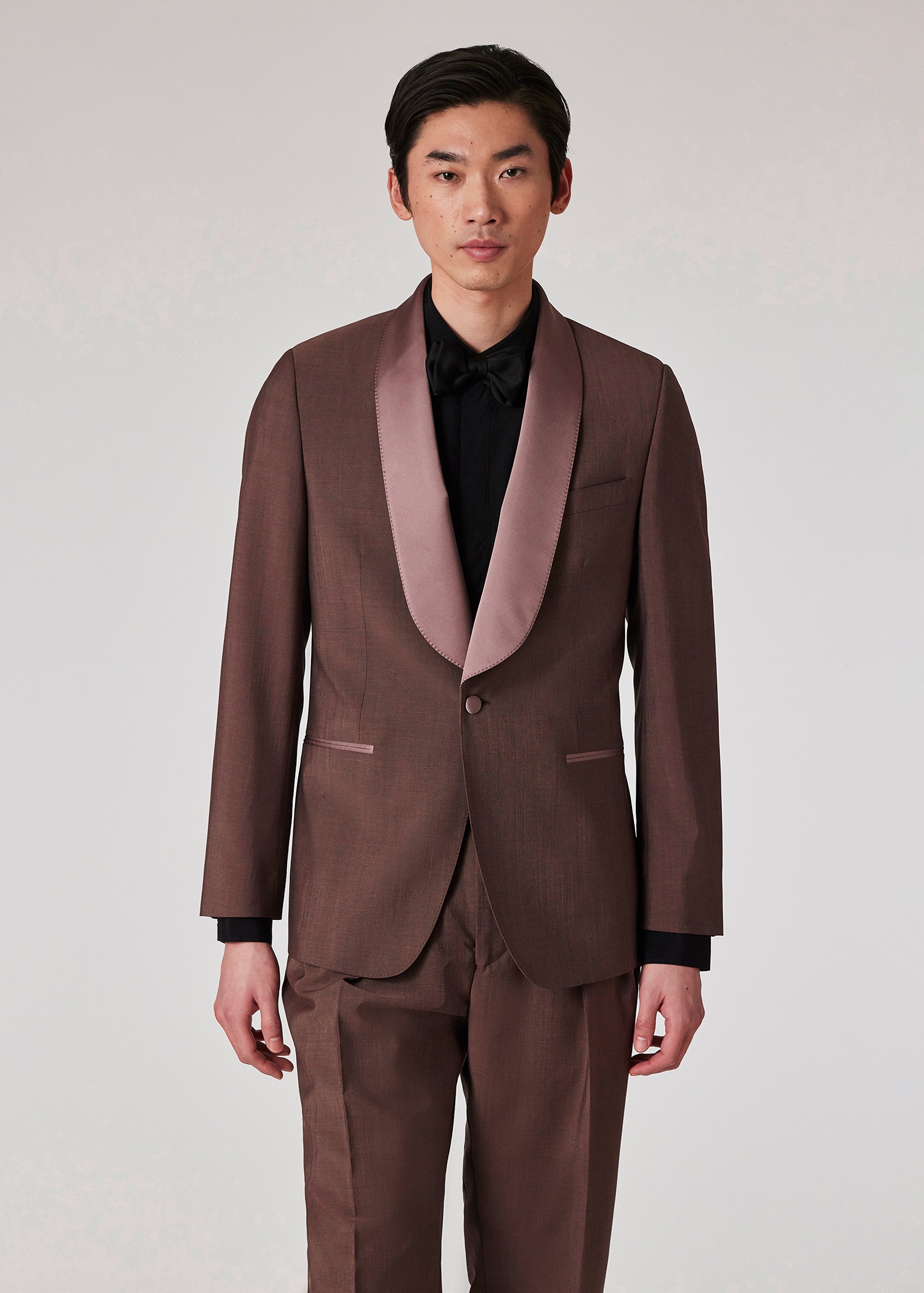 Dark Mauve Wool-Mohair Suit - 8
