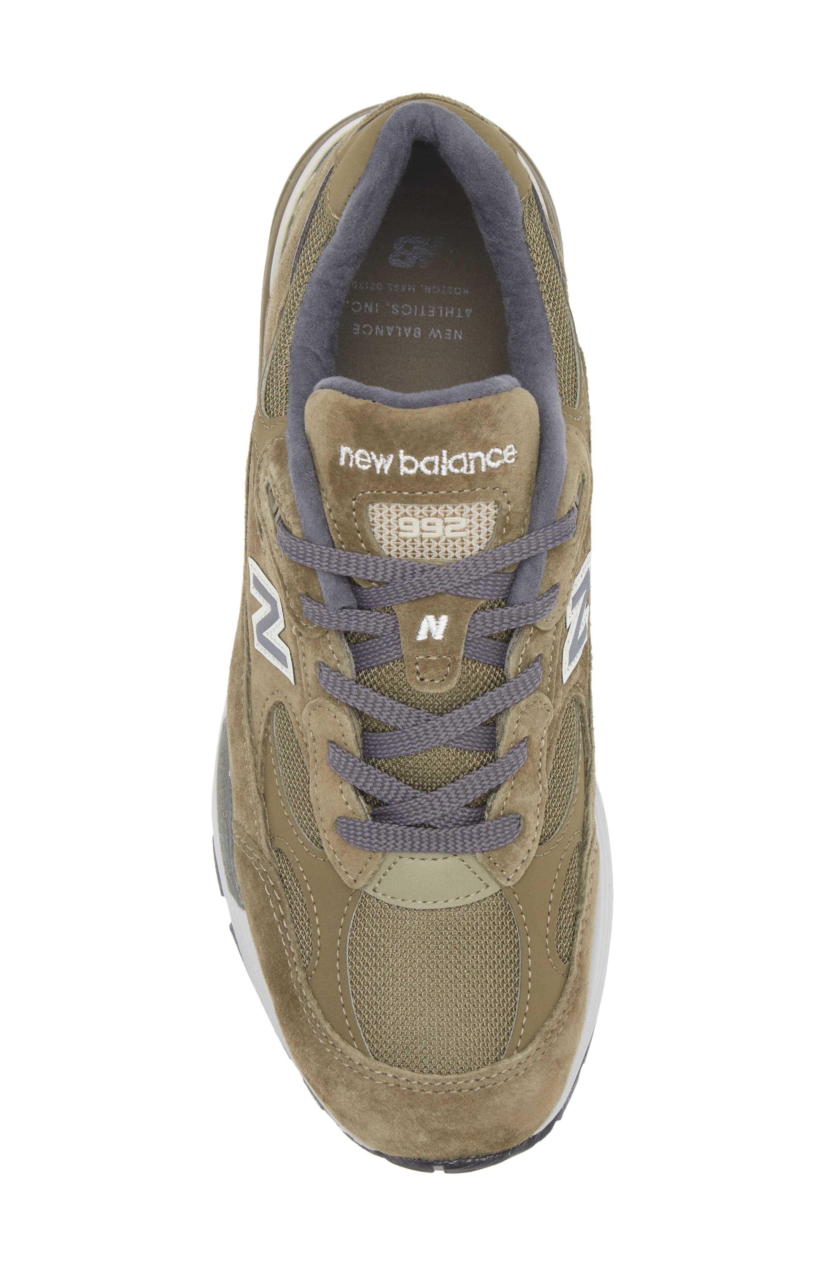 New Balance Gender Inclusive Made in USA 992 Sneaker in Dark Camo/Covert Green at Nordstrom - 5