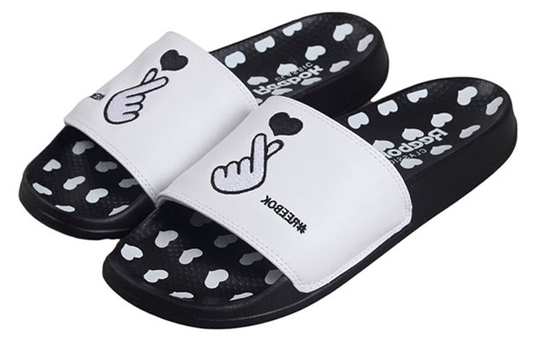 Reebok Classic Love Black White Slippers EF8146 - 3