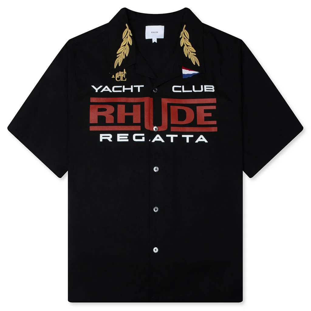Regatta Club Shirt Black, White, Yellow - 1