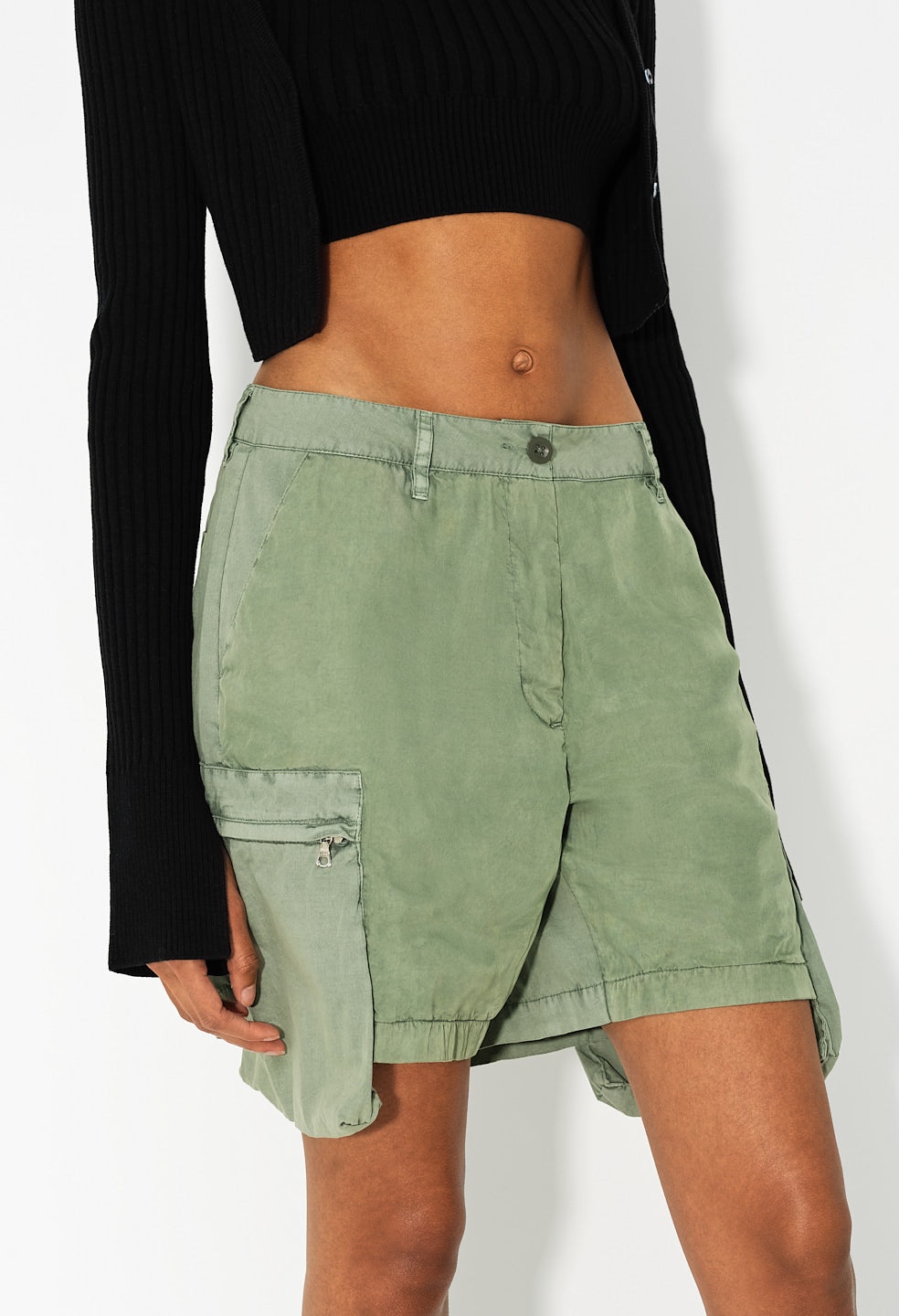 PANELED UTILITY SHORT - 1