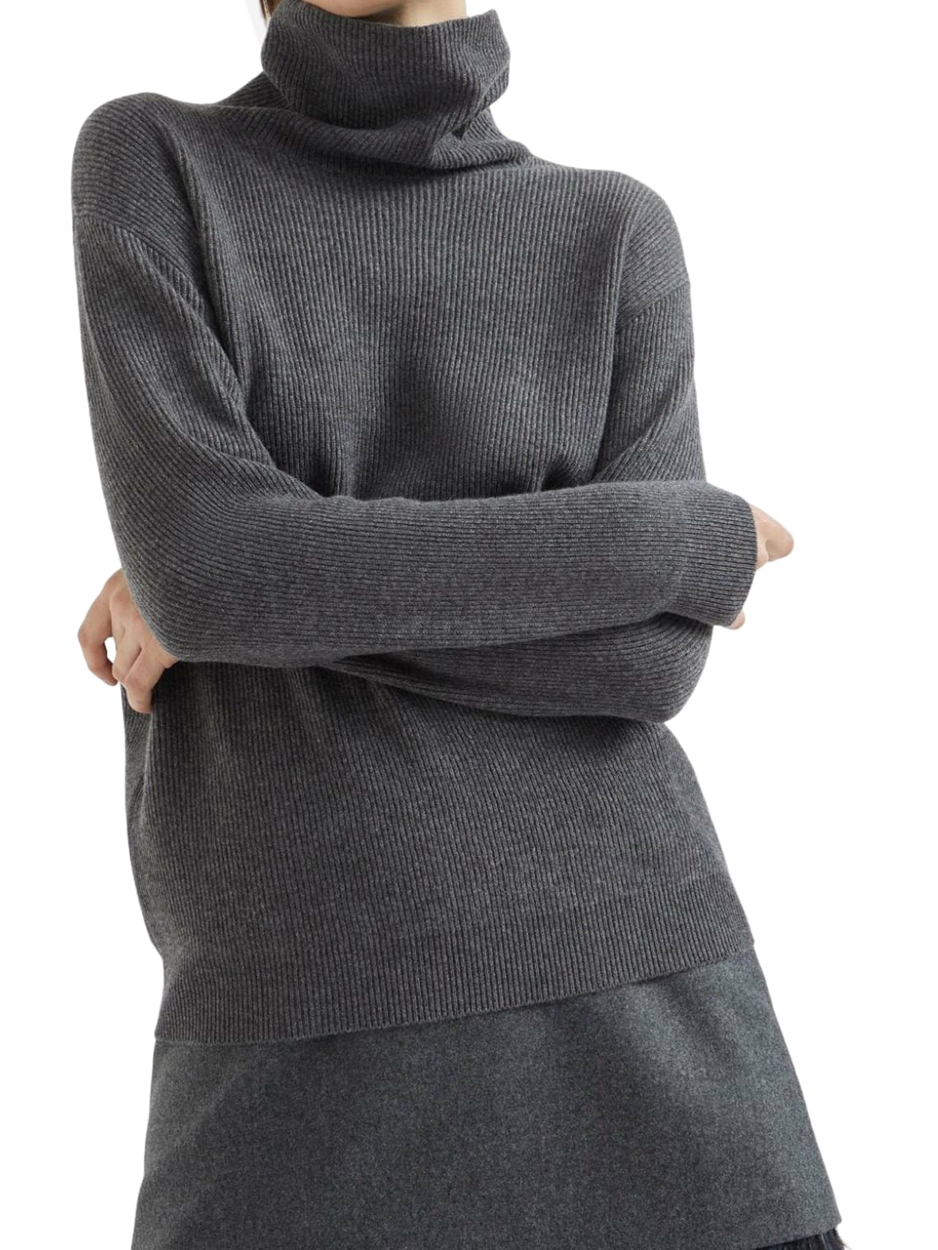 ROLL-NECK CASHMERE JUMPER - 5