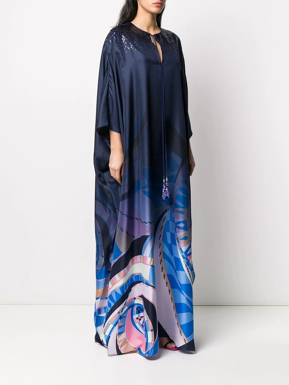 long silk kaftan - 3