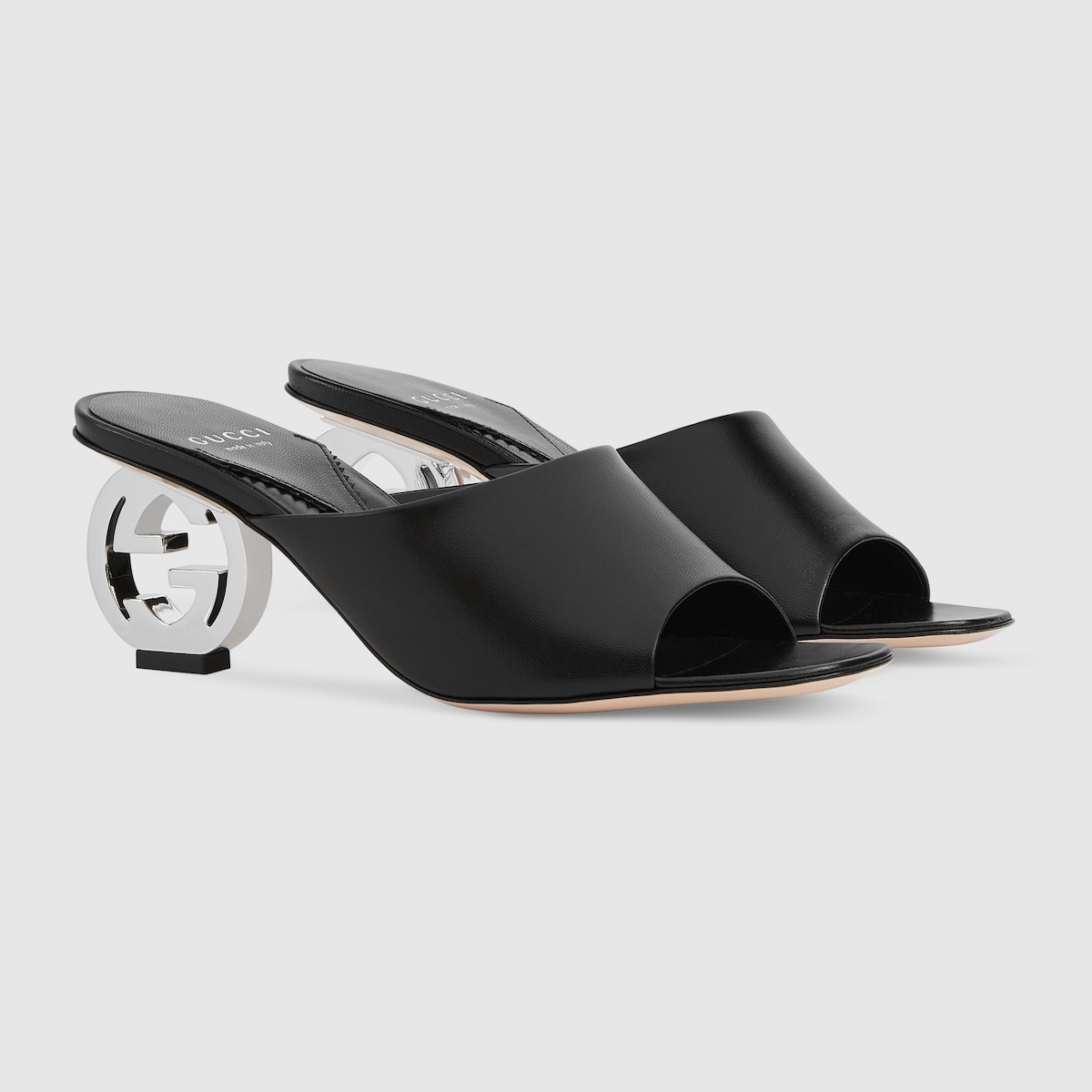 Women's Interlocking G heel sandal - 1