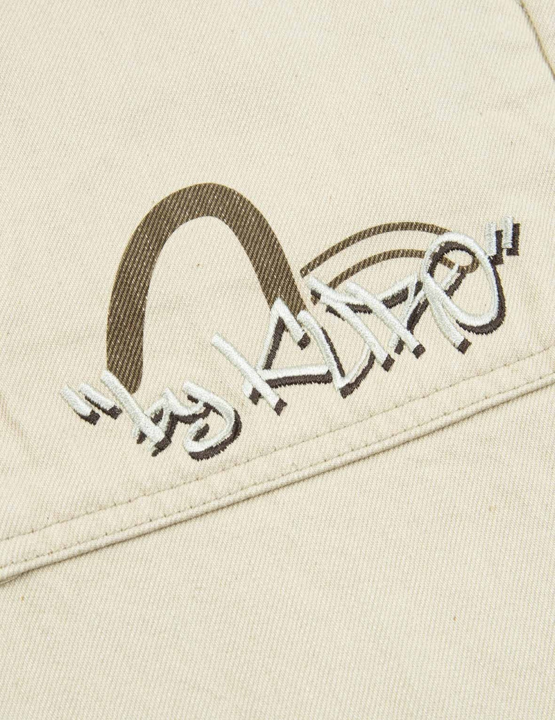 Seagull Print Colorblock Denim Jeans 11