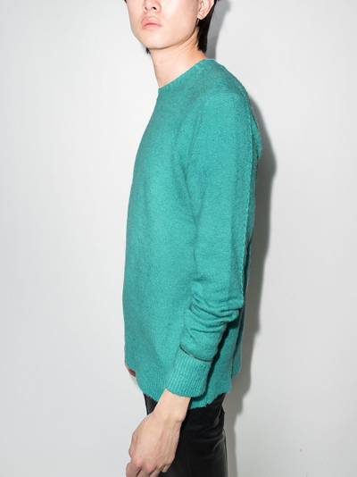 Helmut Lang brushed-effectcrew-neck jumper outlook