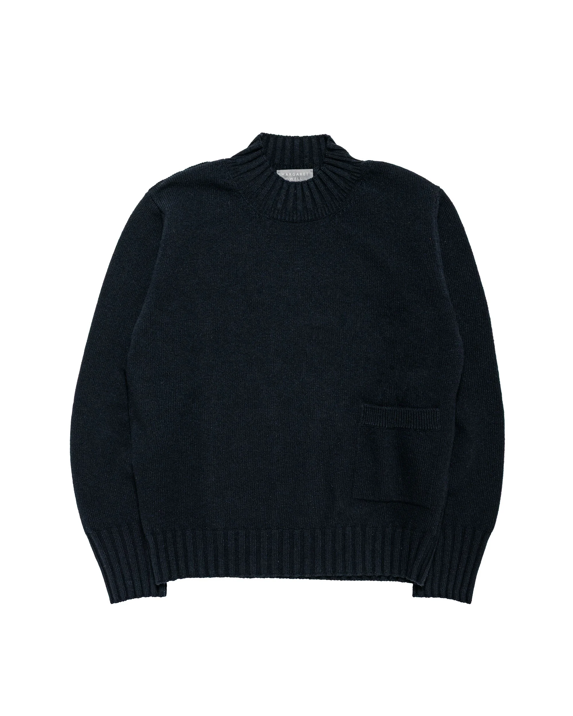 Single Pocket Crew Geelong Lambswool Ink - 1