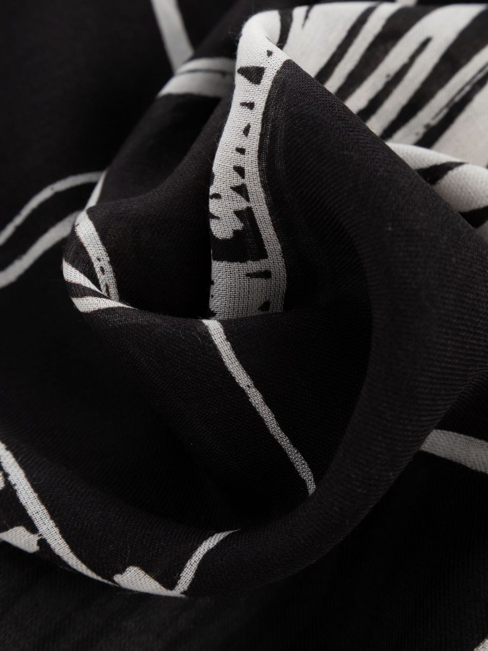 Teddy-print grid scarf - 3