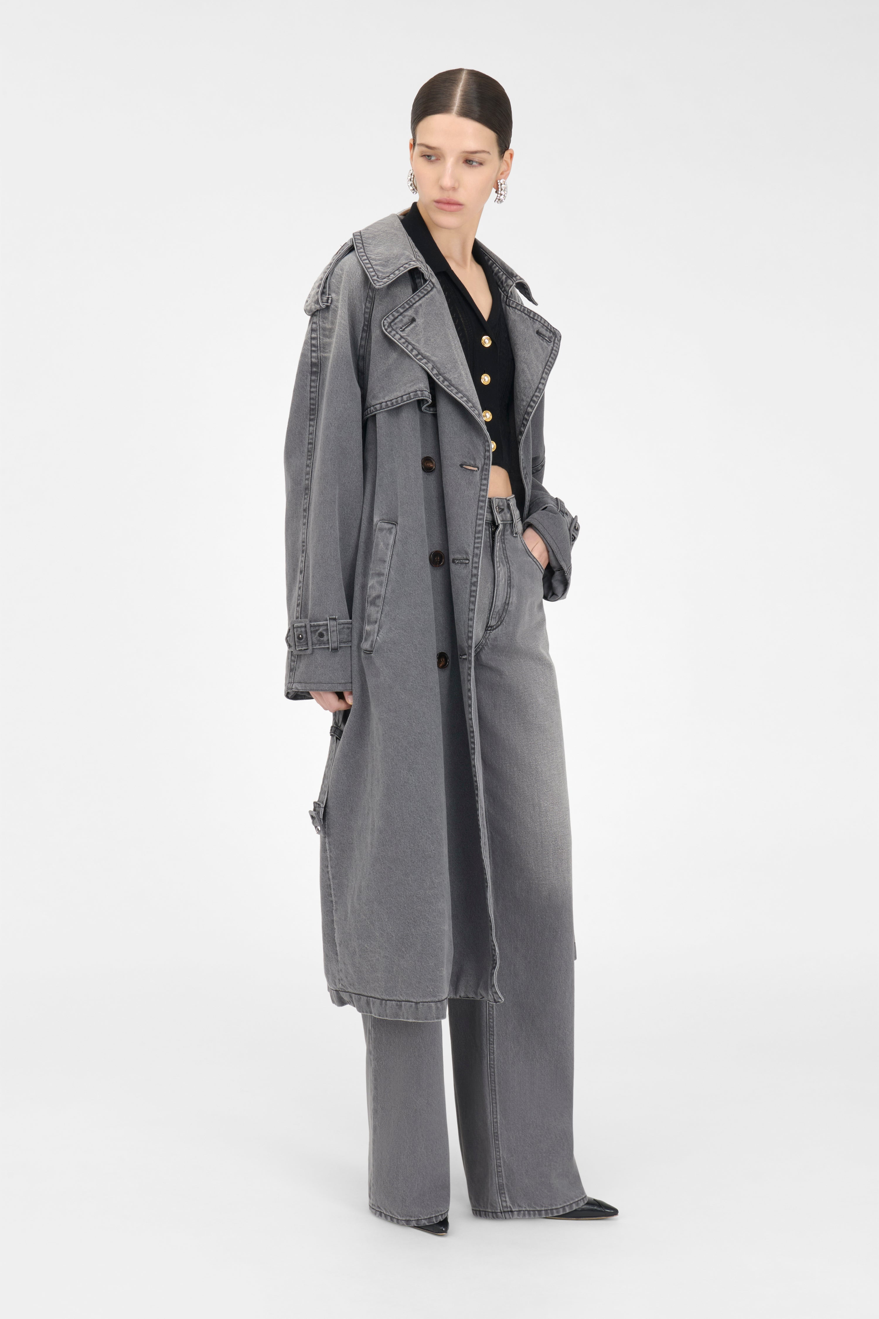 DENIM TRENCH - 5