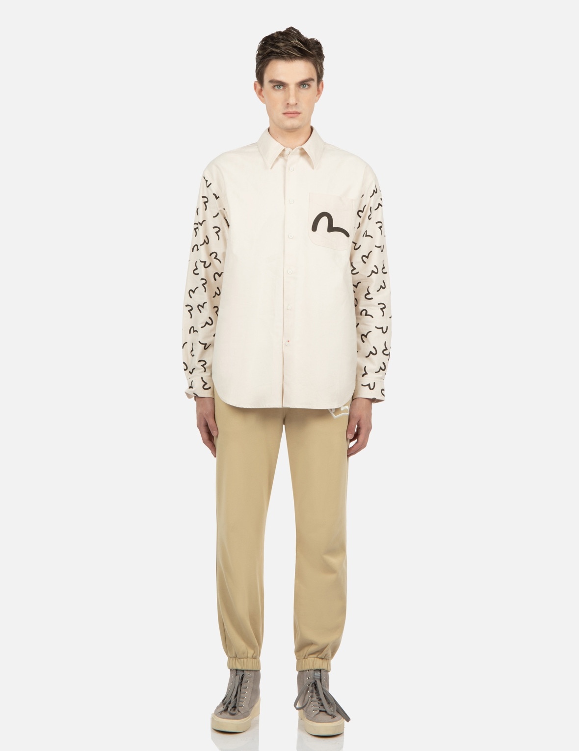 SEAGULL EMBROIDERY SWEATPANTS - 5