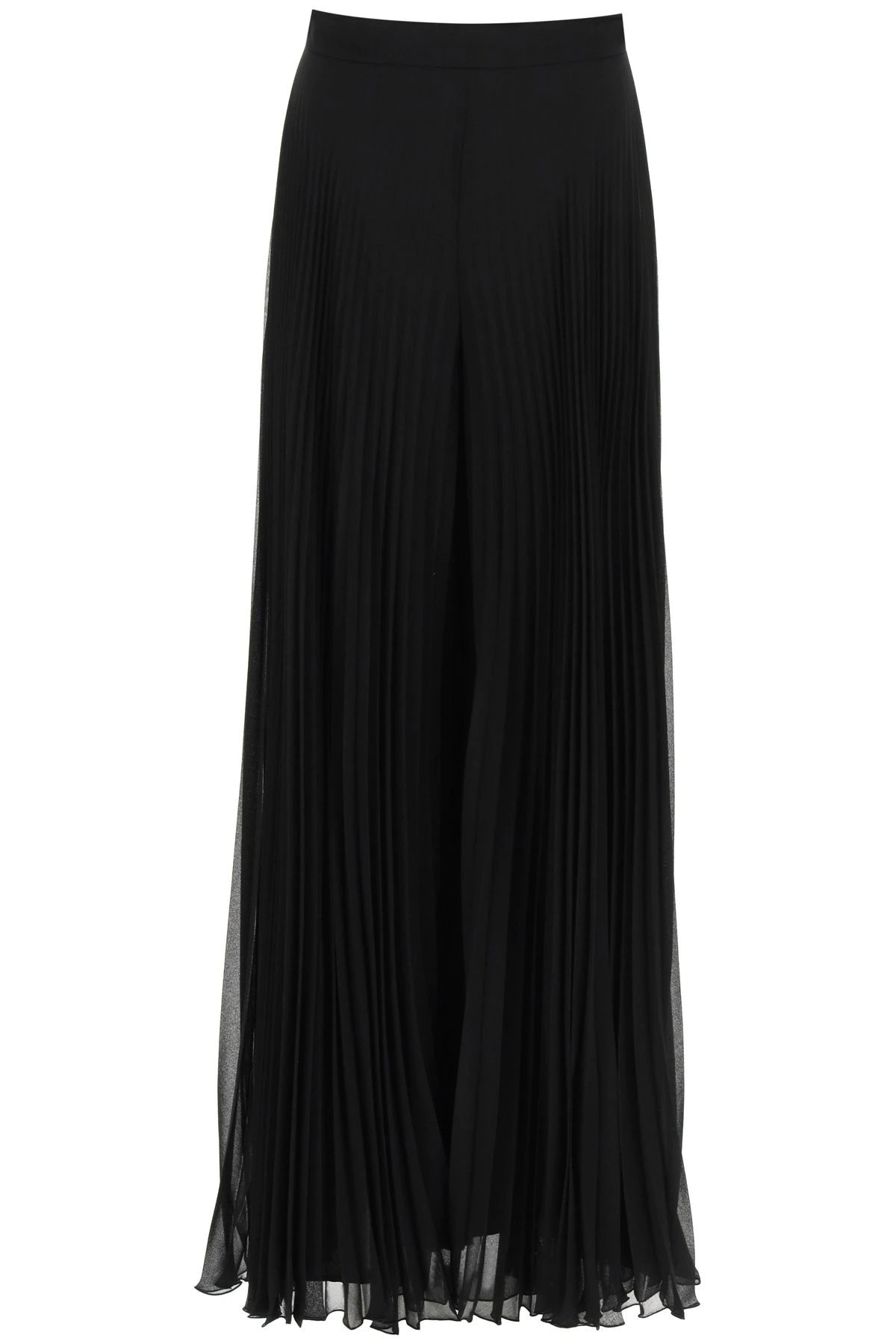 CARPAZI PLEATED GEORGETTE WIDE LEG TROUSERS - 1