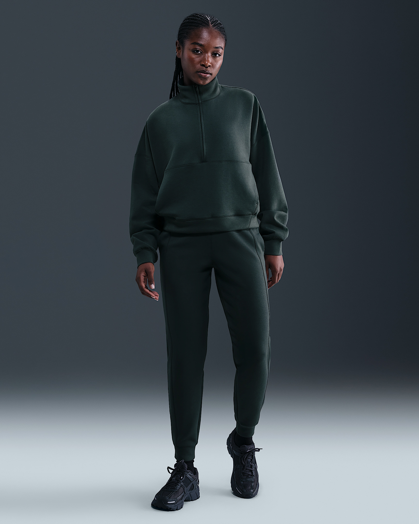 Nike 24.7 ImpossiblySoft Women's Dri-FIT Oversized 1/2-Zip Top - 4