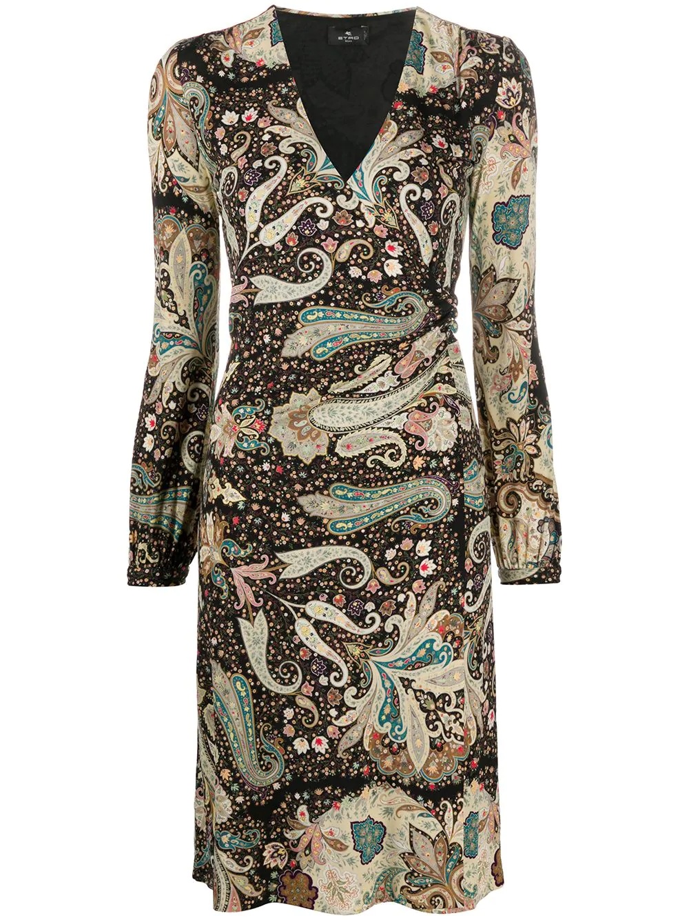 paisley-print midi dress - 1