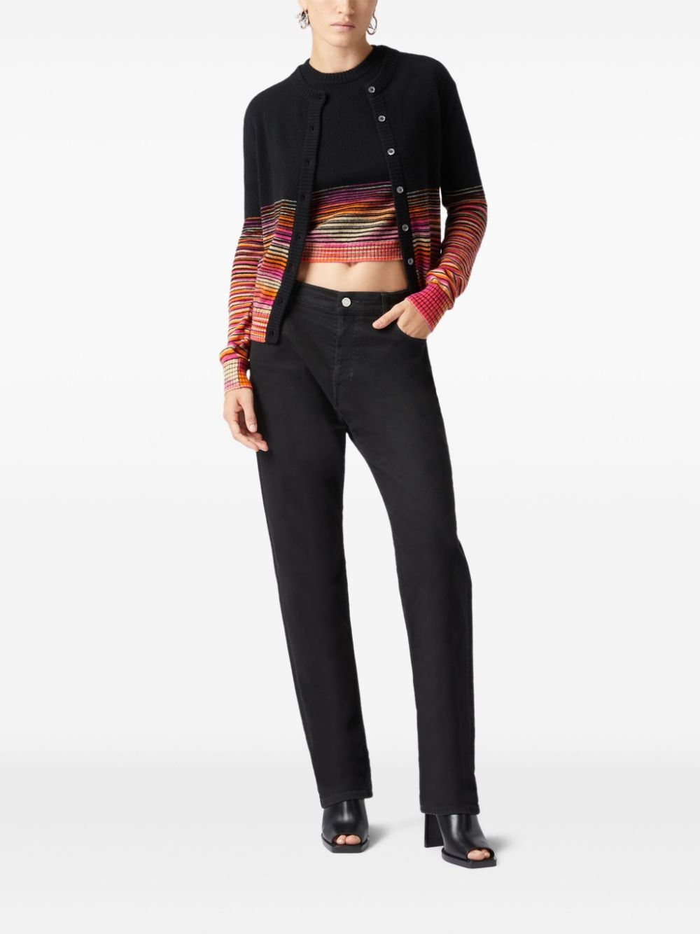 dégradé-effect cashmere cardigan - 2