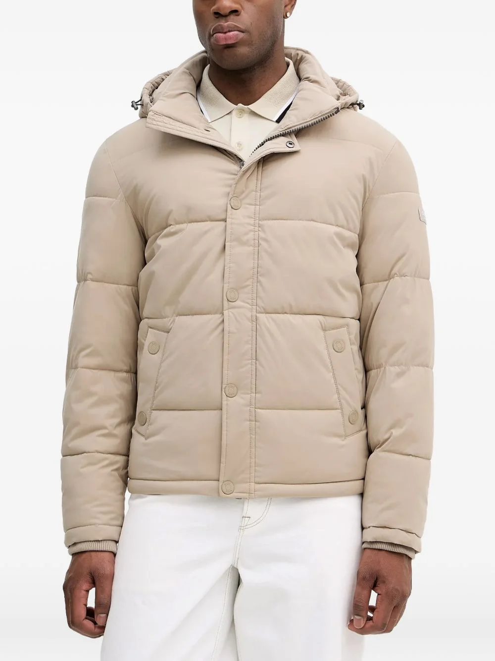hooded puffer jacket - 1