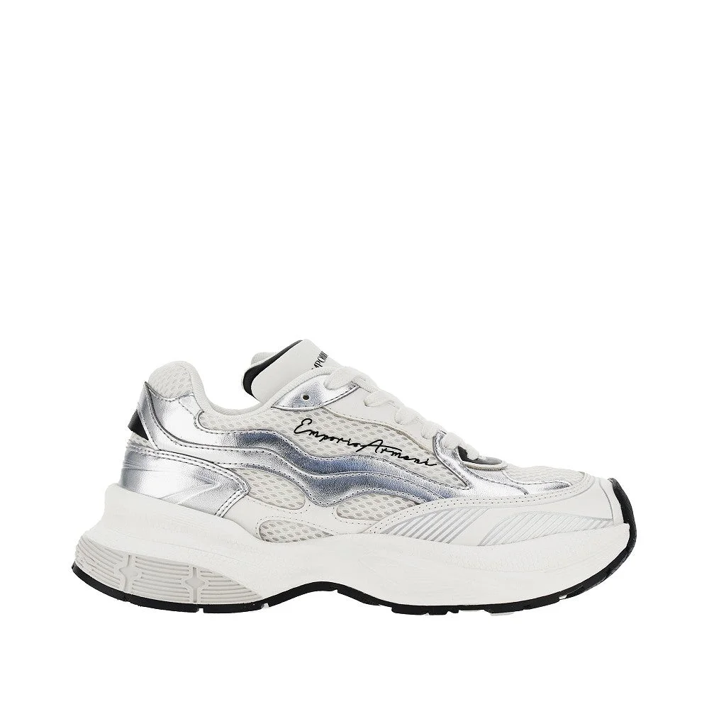 MESH SNEAKERS WITH LEATHER DETAILS - 1
