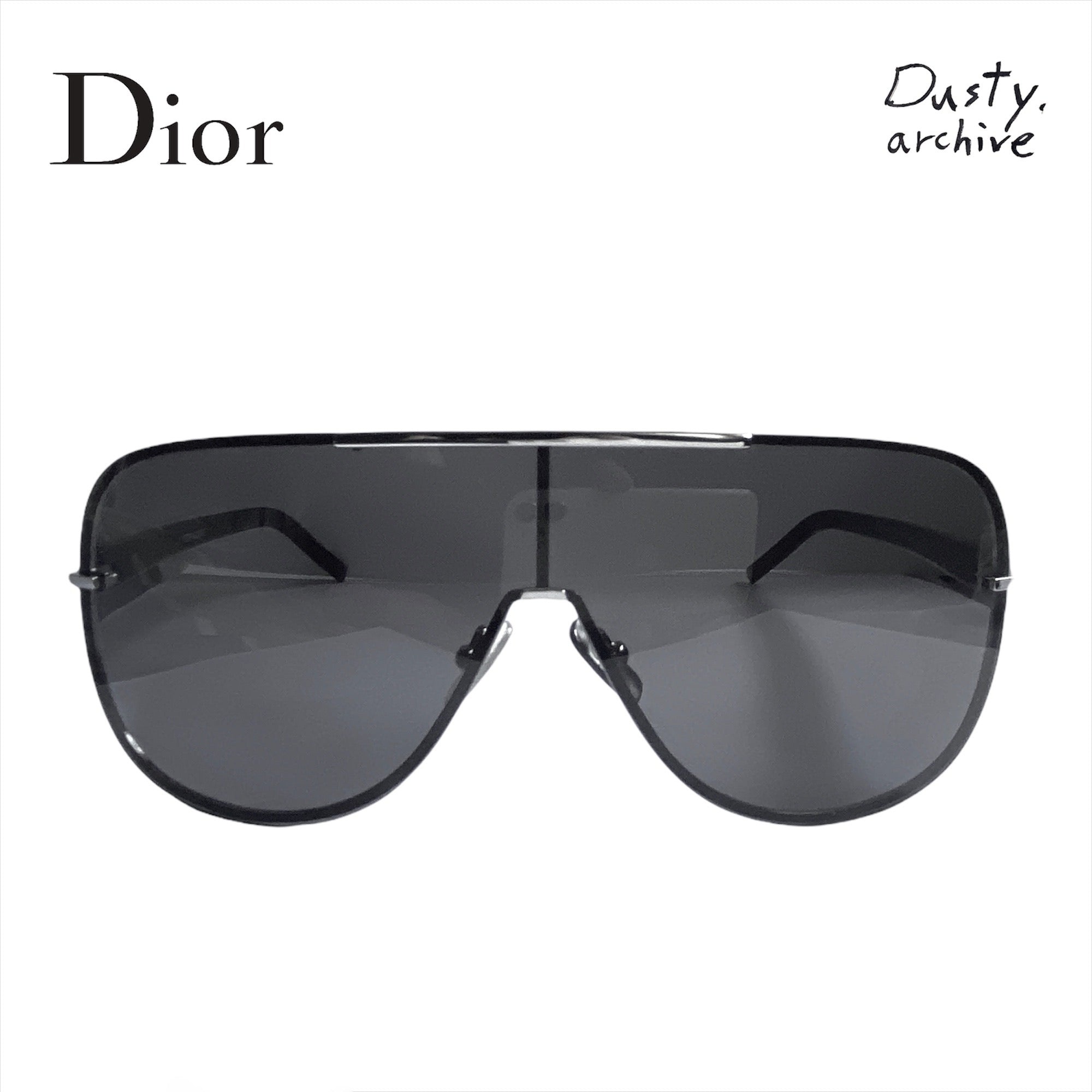 Dior Homme Hedi mirrored shield sunglasses - 2