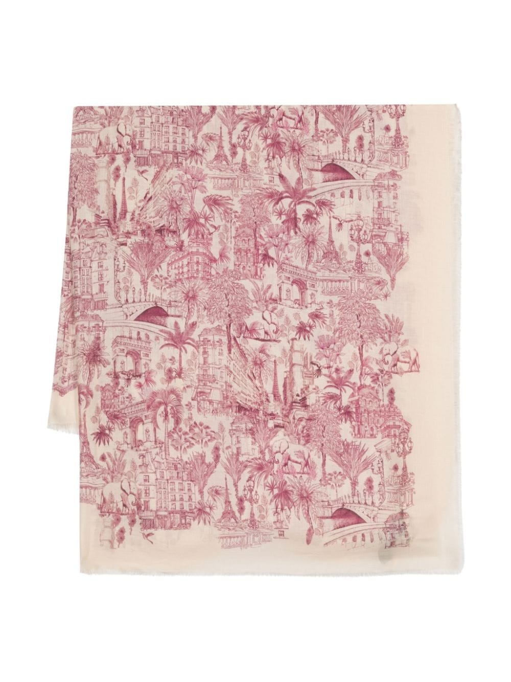maje graphic-print scarf | farfetch | REVERSIBLE